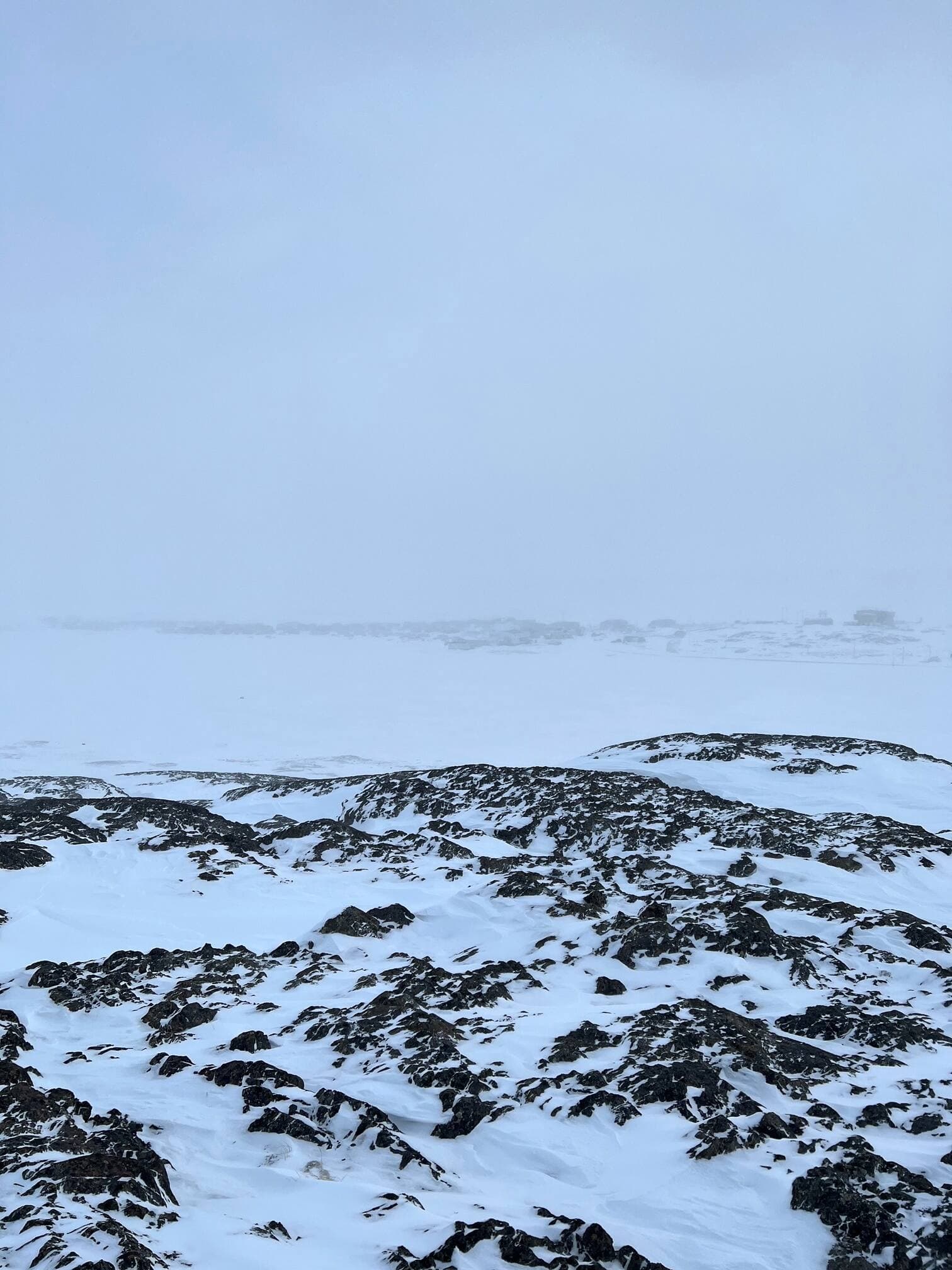 Le village d'Akulivik, dans le Nunavik, sous la neige, le 3 février dernier.