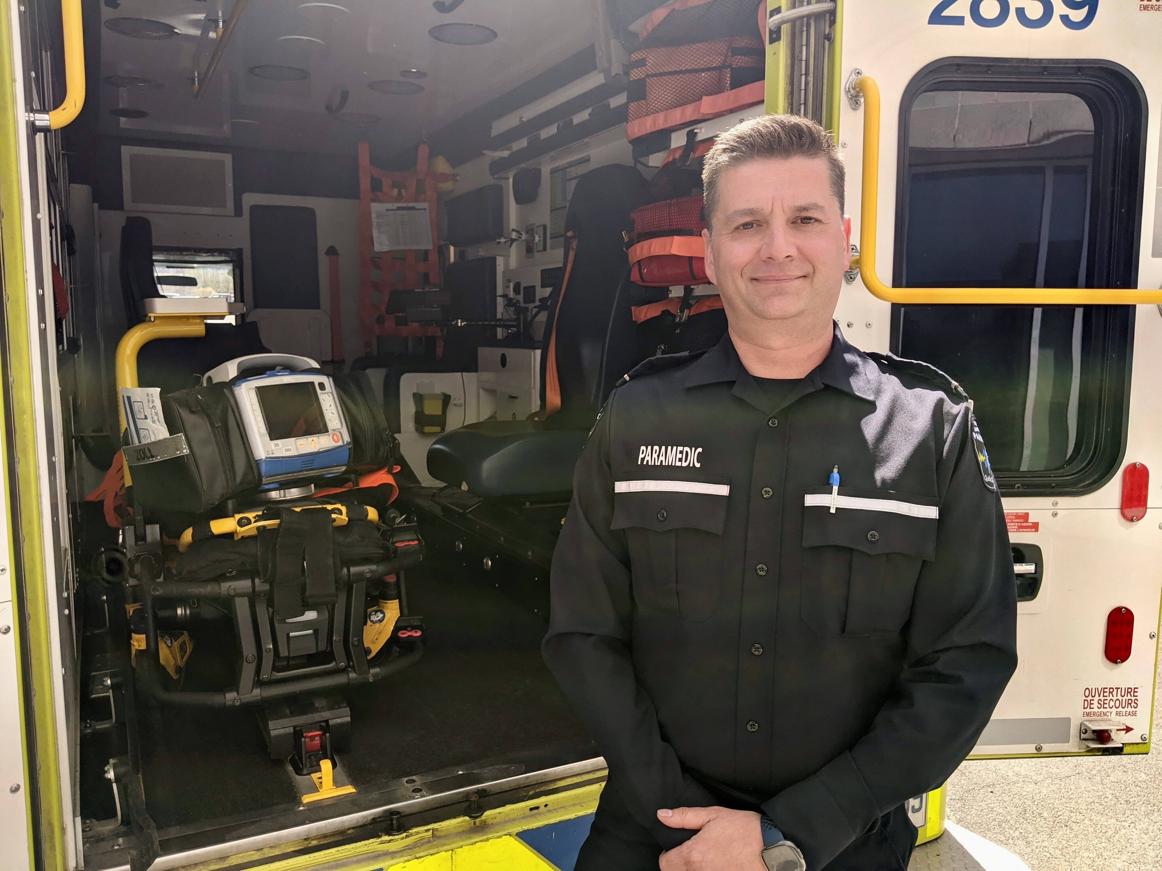 Sylvain Cadieux, paramédical à Lévis.