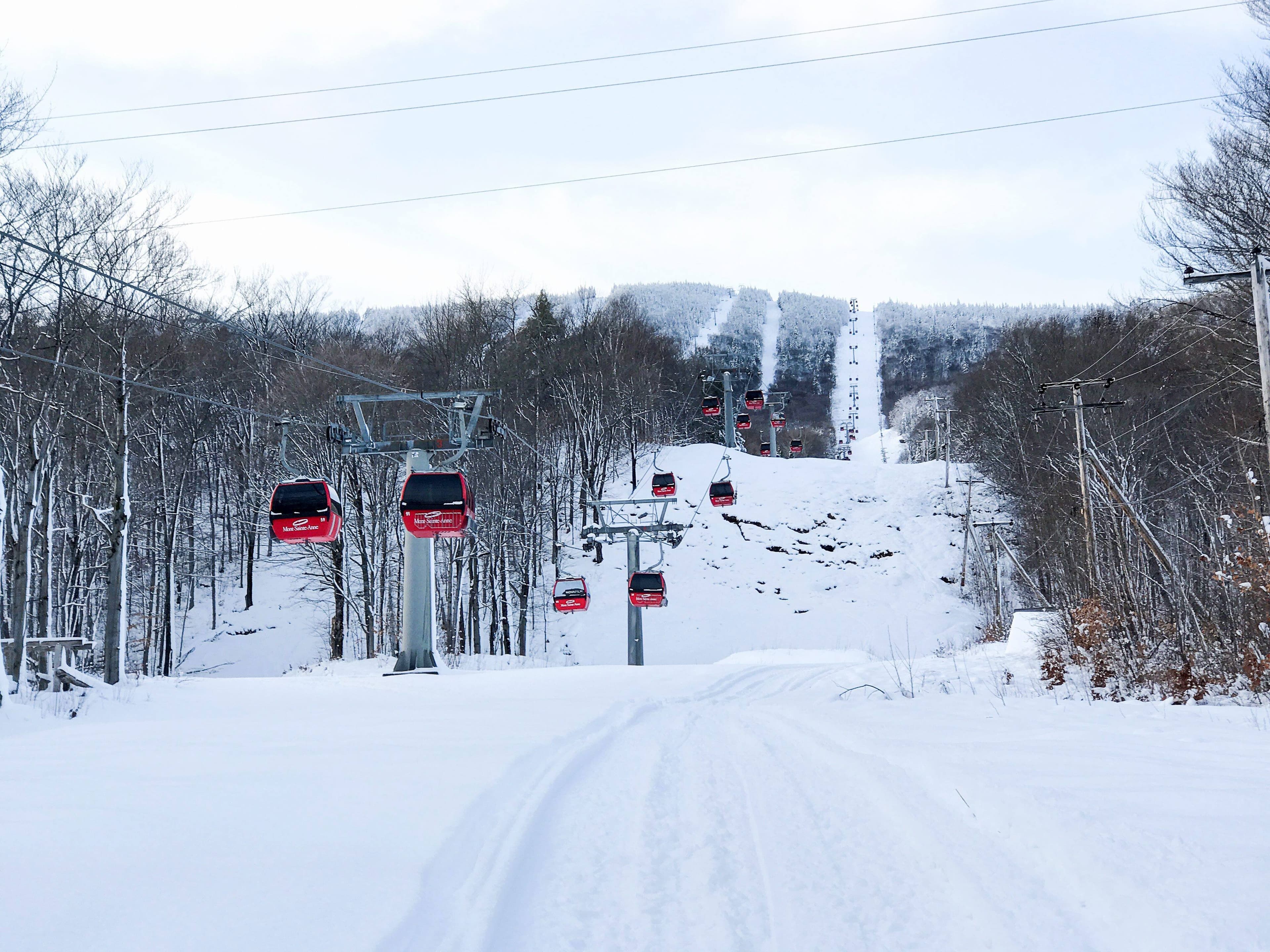 Une vue du Mont-Sainte-Anne, il y a quelques années.