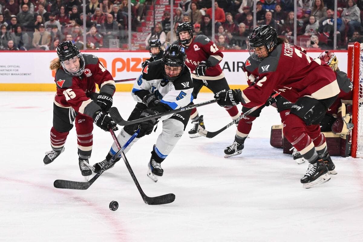 Lauriane Rougeau s’est aventurée dans la zone de Montréal, bataillant avec Maureen Murphy et Mariah Keopple, samedi après-midi au Centre Bell. Toronto l’a emporté 3 à 2 en prolongation devant 21 105 spectateurs, un record pour un match de hockey féminin.