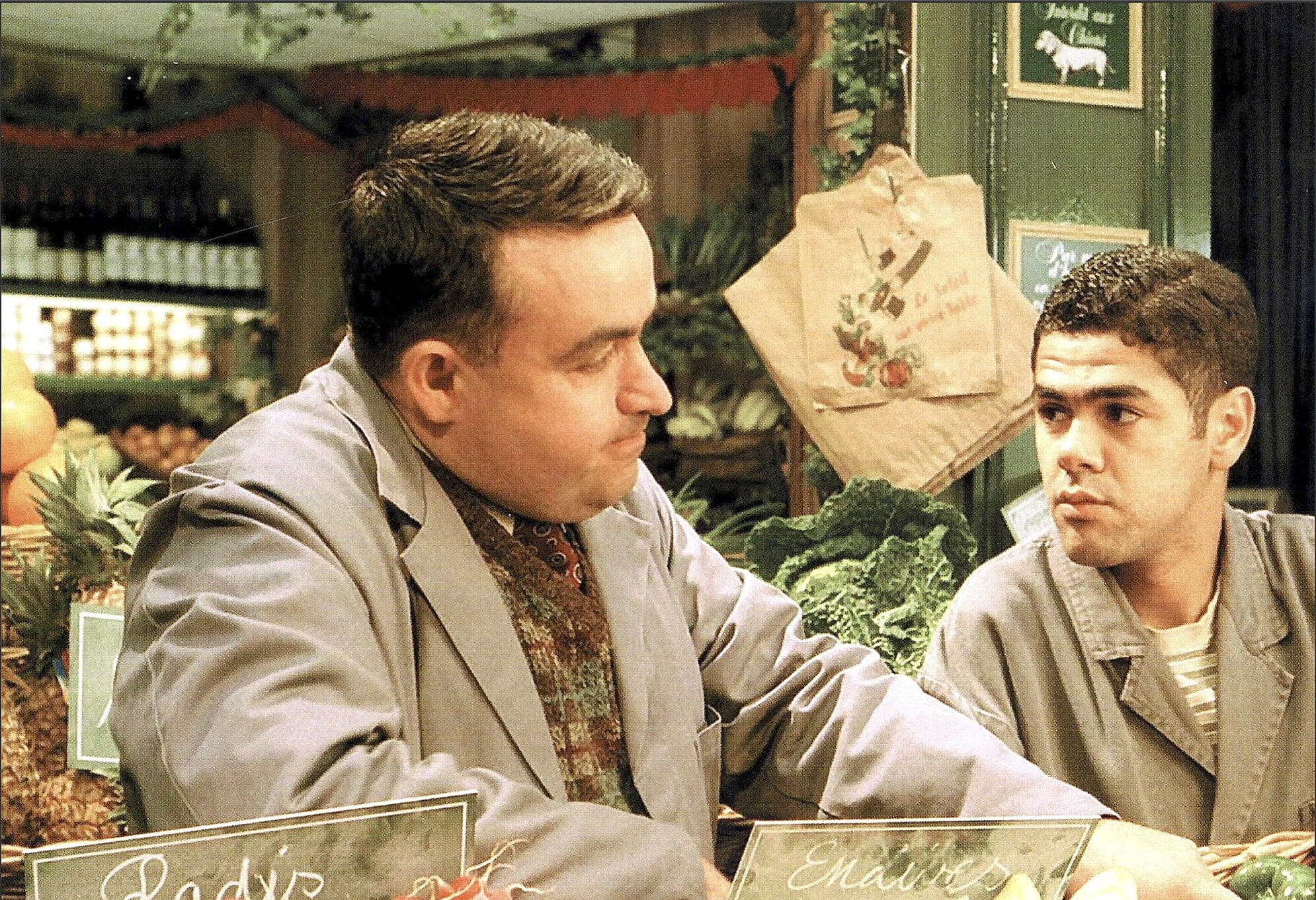 Urbain Cancelier (Collignon) et Jamel Debbouze (Lucien) dans une scène du «Fabuleux destin d'Amélie Poulain», en 2001.