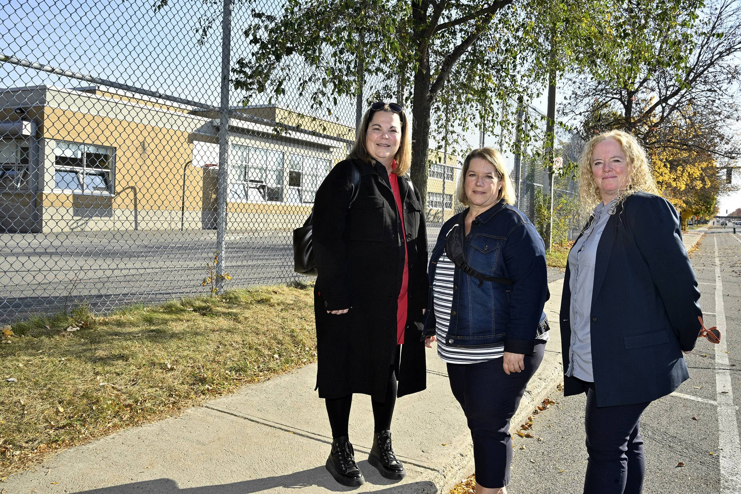 De gauche à droite: Christine Sirois, Isabelle Pronovost et Josée Marceau, directrices de trois écoles primaires du Centre de services scolaire de Montréal.