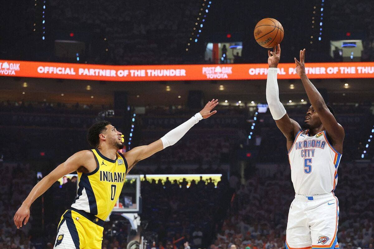 Luguentz Dort a réussi trois paniers de trois points en plus d'être à son meilleur défensivement, fidèle à ses habitudes.