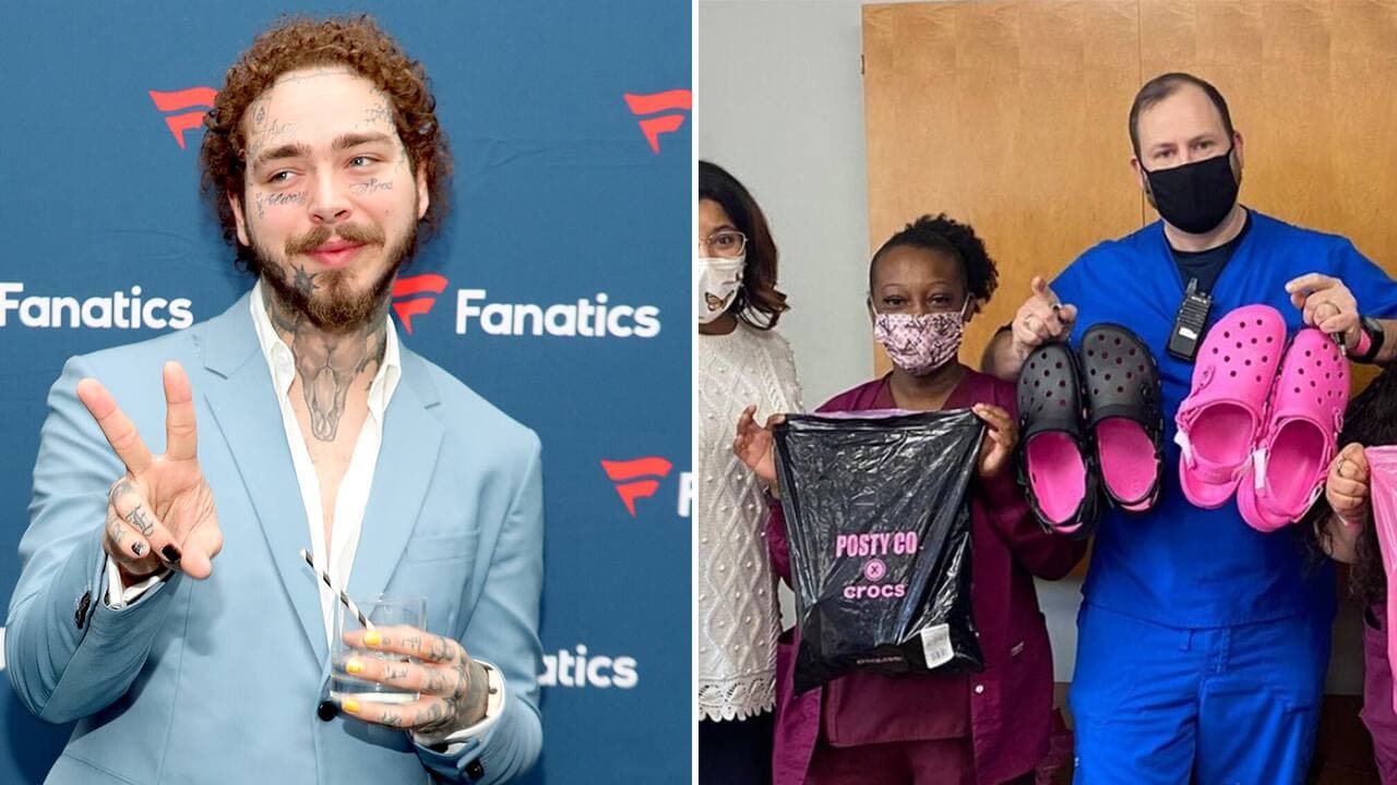 Post Malone (à gauche)