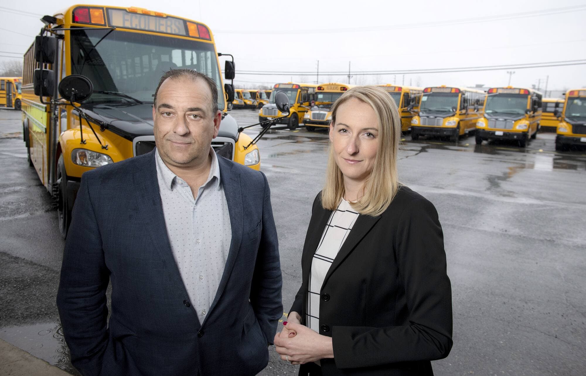 Éric Couturier et Véronique Dubé d’Autobus Thomas.