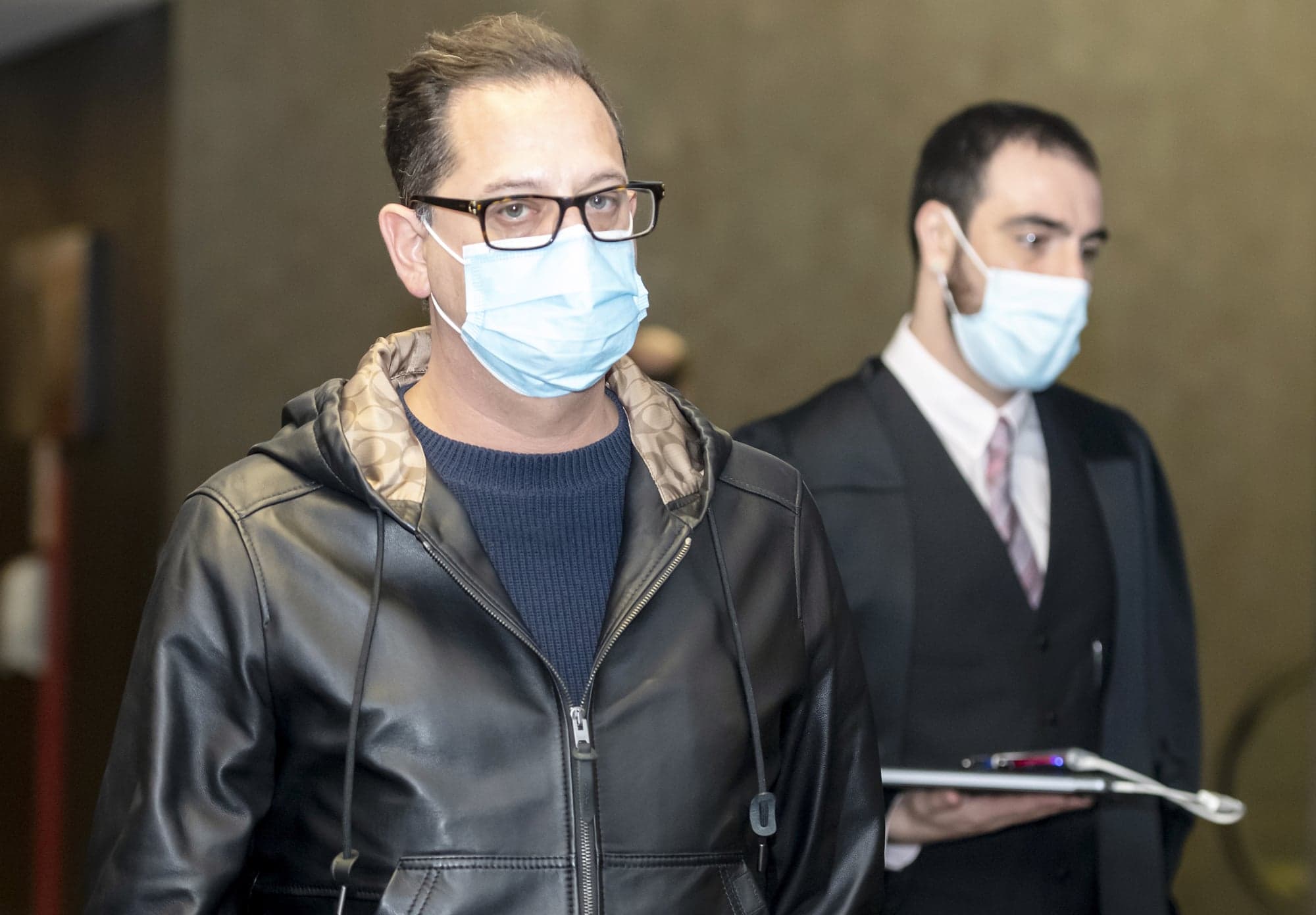 L’accusé, Nicola Spagnolo, à son procès ce mercredi, au palais de justice de Montréal.