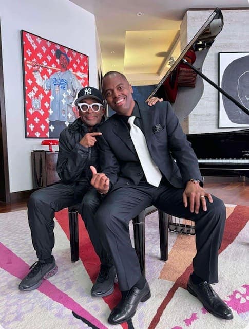 Le pianiste montréalais et le réalisateur américain Spike Lee.