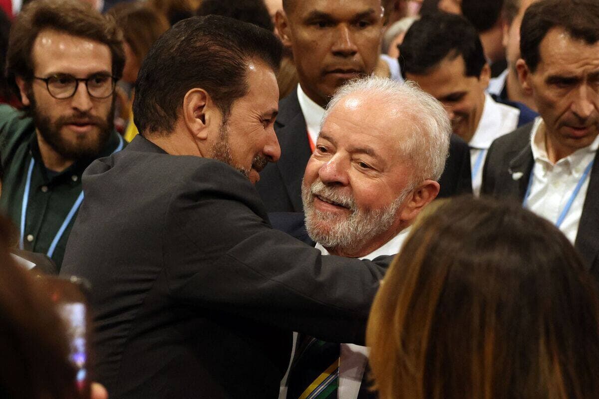 Le nouveau président élu du Brésil, Luiz Inacio Lula da Silva, après son allocution à la COP27 de Charm el-Cheikh, en Égypte.