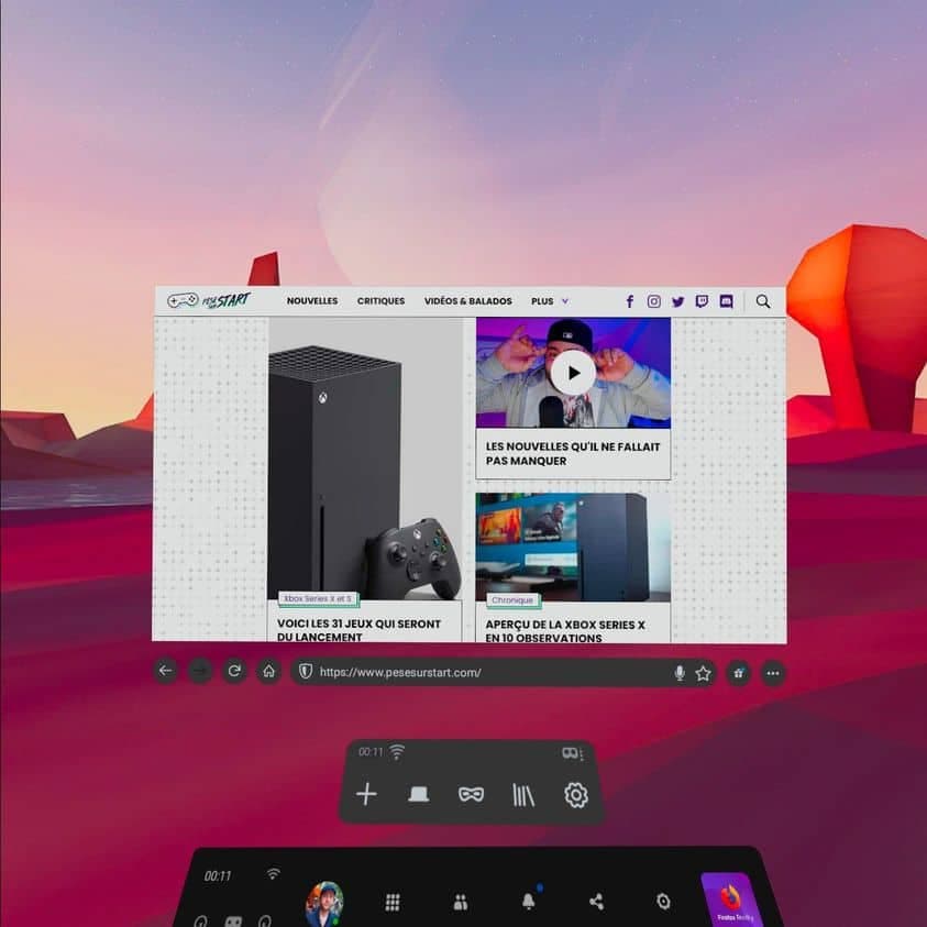 On peut même consulter le web en réalité virtuelle