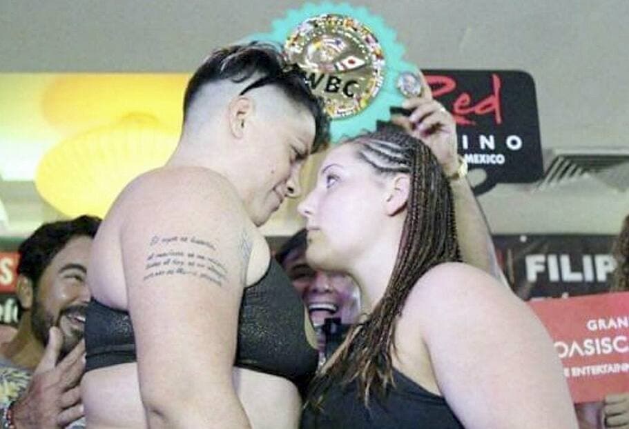 Vanessa au Mexique contre Alejandra Jimenez en championnat du monde.