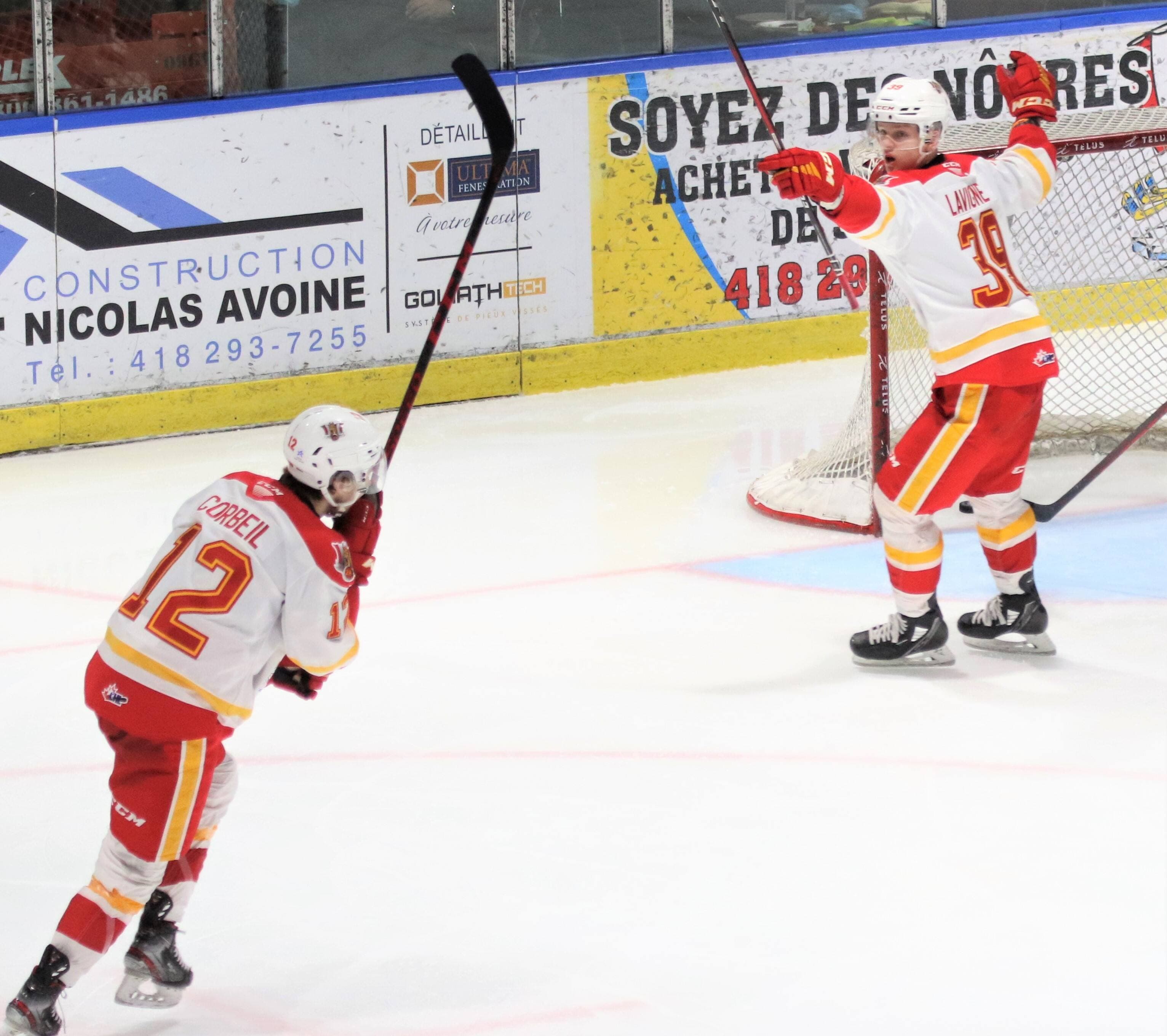 La recrue Maël Lavigne (39) a été un pilier offensif du Drakkar avec une performance de deux buts et passe dans la victoire de 8-4 sur les Foreurs de Val-d’Or.