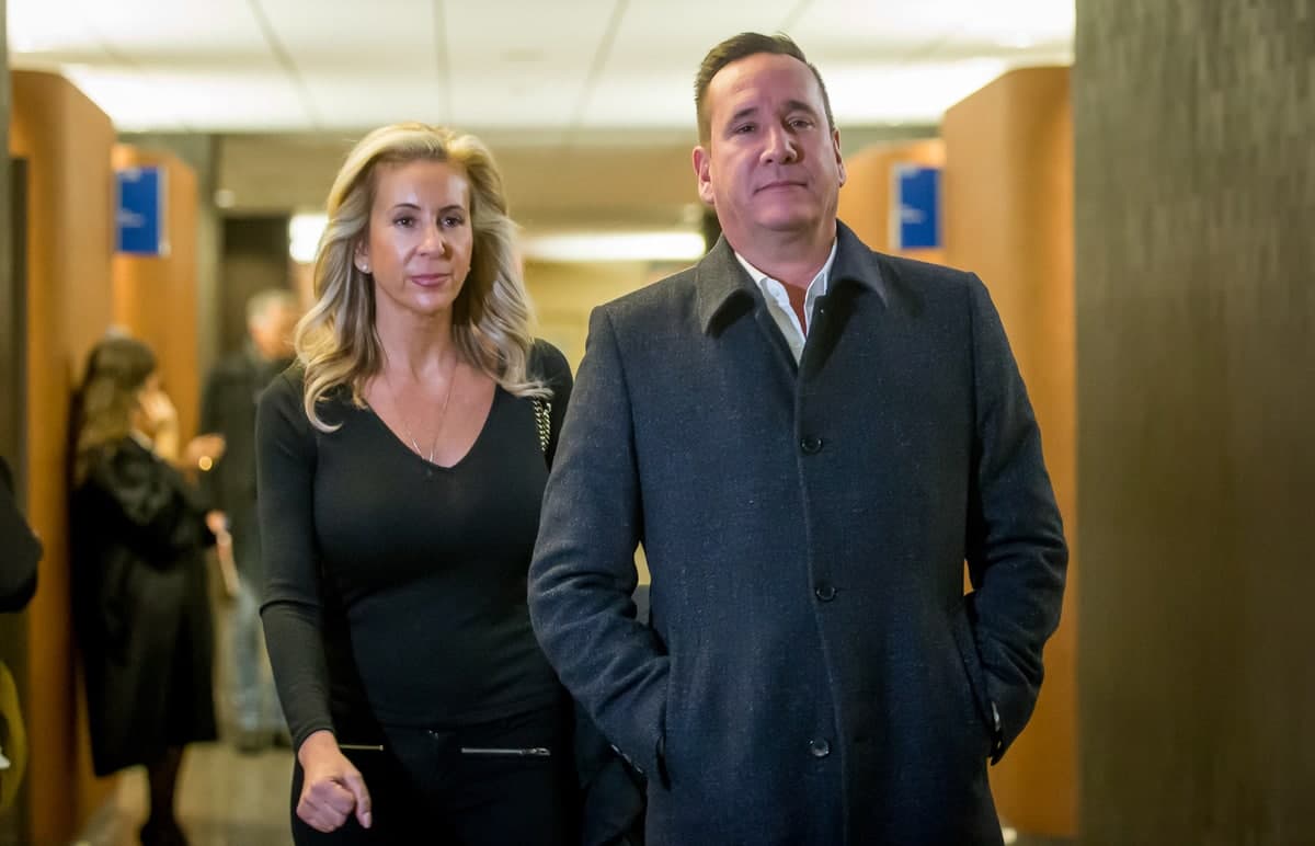 Leonardo Rizzuto accompagné de sa soeur, Libertina Rizzuto, avocate.