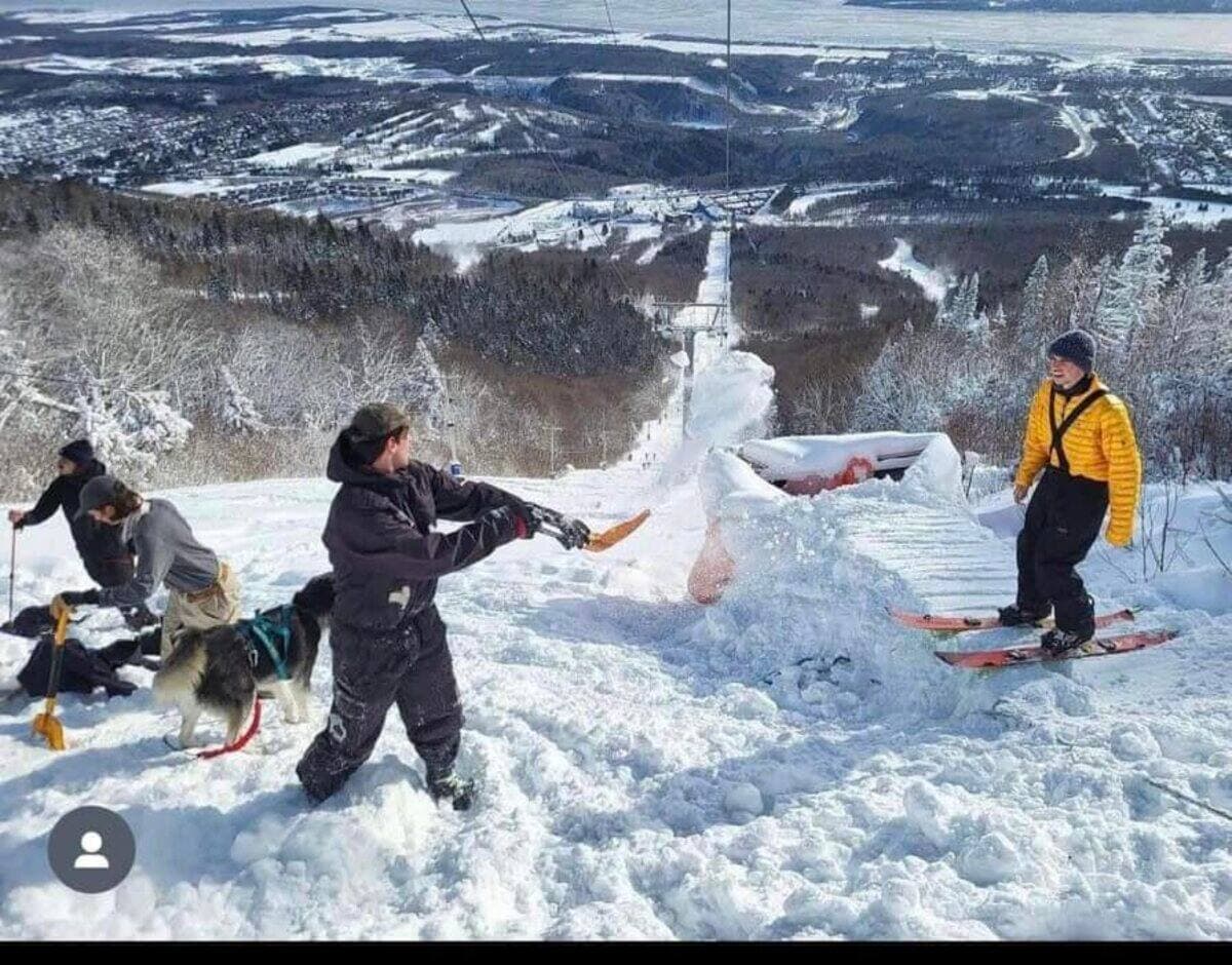 Photo tirée du groupe facebook "Dynamisons le Mont Sainte-Anne!".