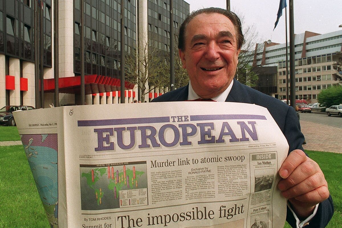 Robert Maxwell en 1990.