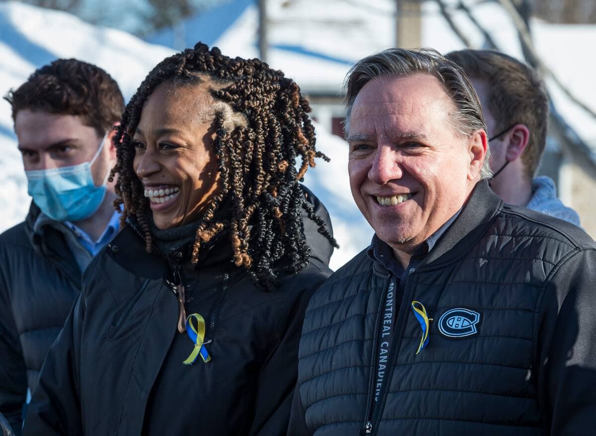 Shirley Dorismond et François Legault