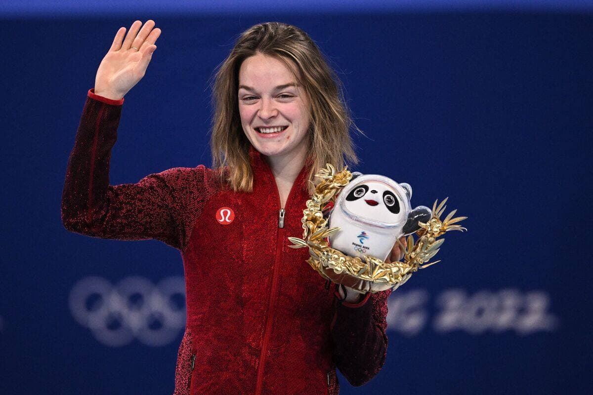 La patineuse Kim Boutin