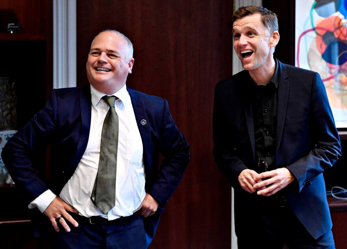 Jonatan Julien et Bruno Marchand