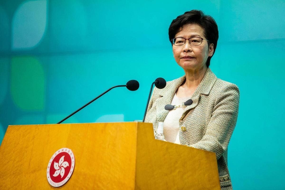 La dirigeante du territoire, Carrie Lam.