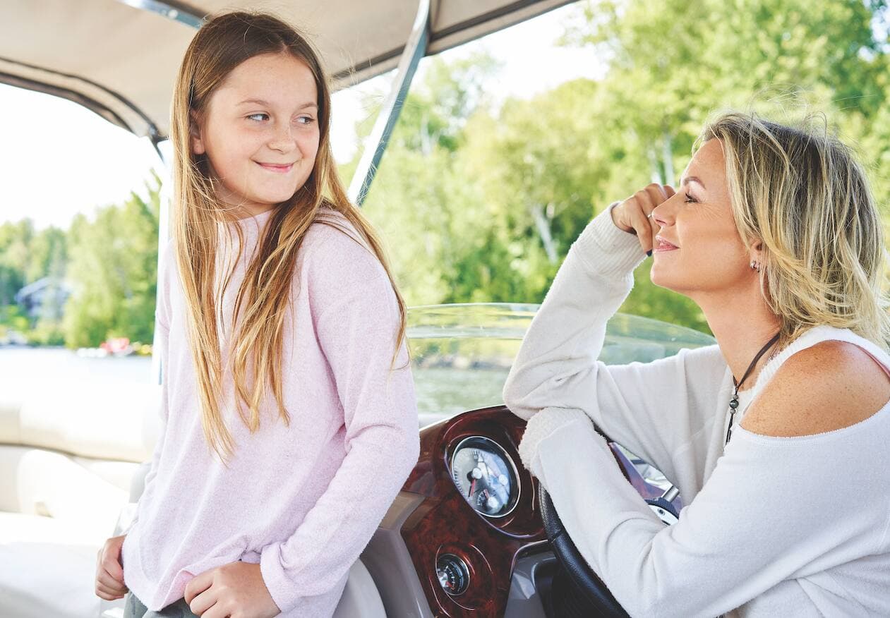 Caroline et sa fille, Emmanuelle. @Julien Faugère