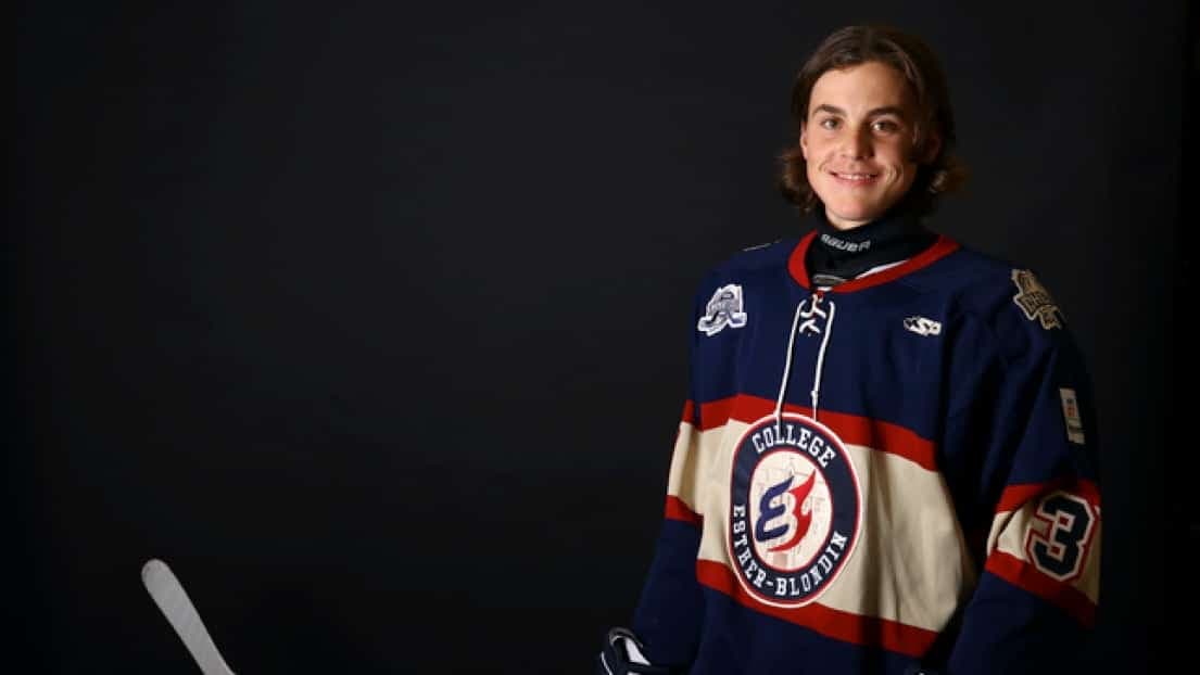 Le défenseur Tomas Lavoie s’est démarqué avec le Phénix du Collège Esther-Blondin, dans la Ligue de développement du hockey M18 AAA.