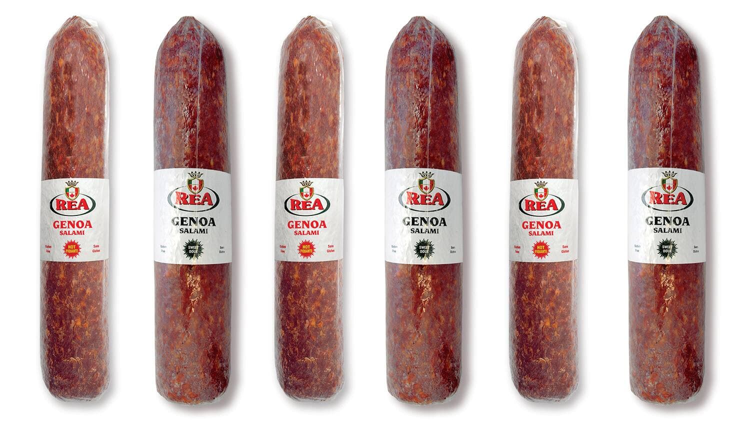 Les salamis de Gênes doux et piquants de la marque Rea sont visés par un rappel.