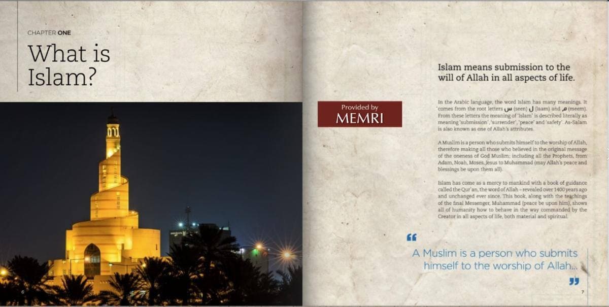 Une des brochures de prosélytisme religieux.