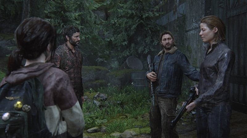 Ellie et Joel retrouvent Tommy et sa femme, Maria.