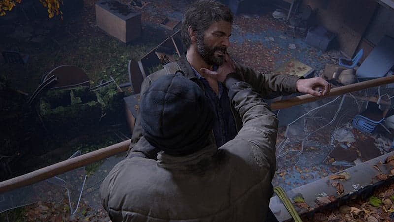 Joel en plein combat