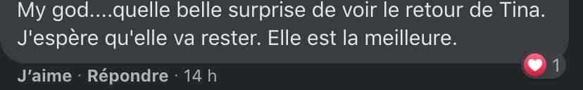 Capture d'écran Page Facebook de Toute la vie