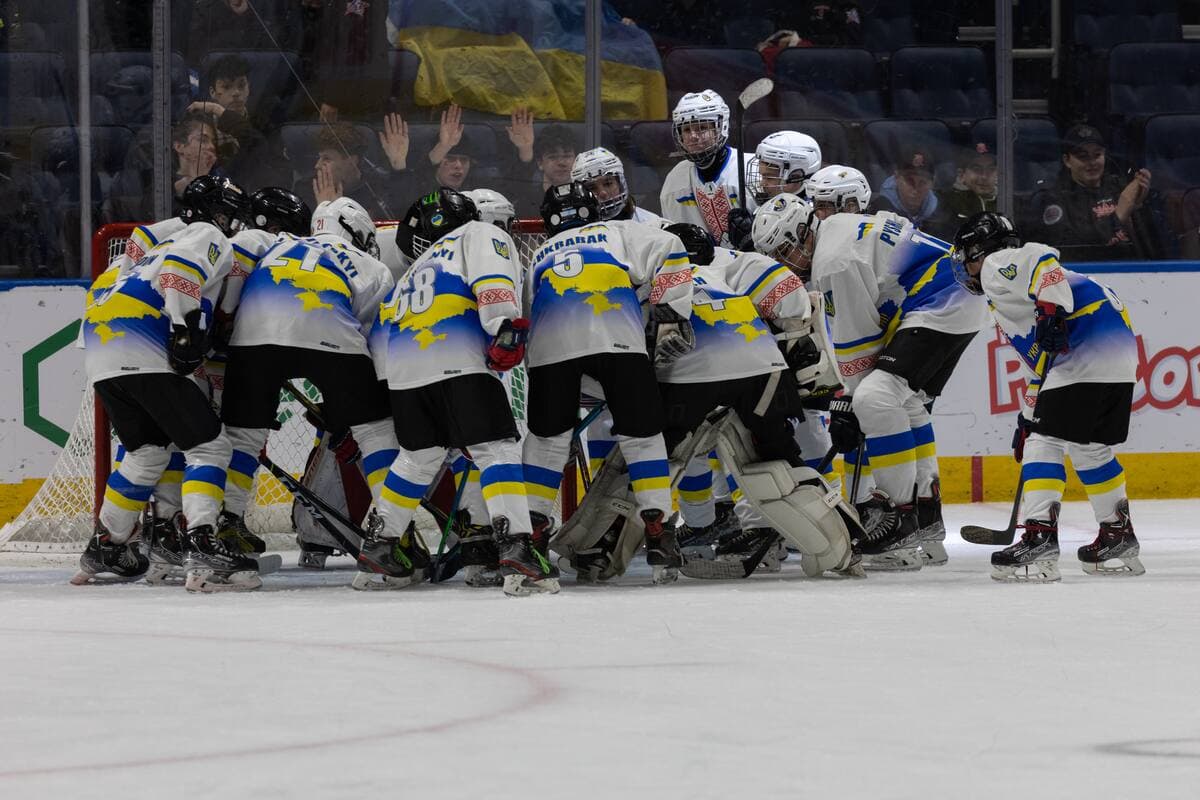 Mathc de l'équipe ukrainienne au Tournoi pee-wee de Québec, le lundi 13 février 2023.
PHOTO MARCEL TREMBLAY/AGENCE QMI