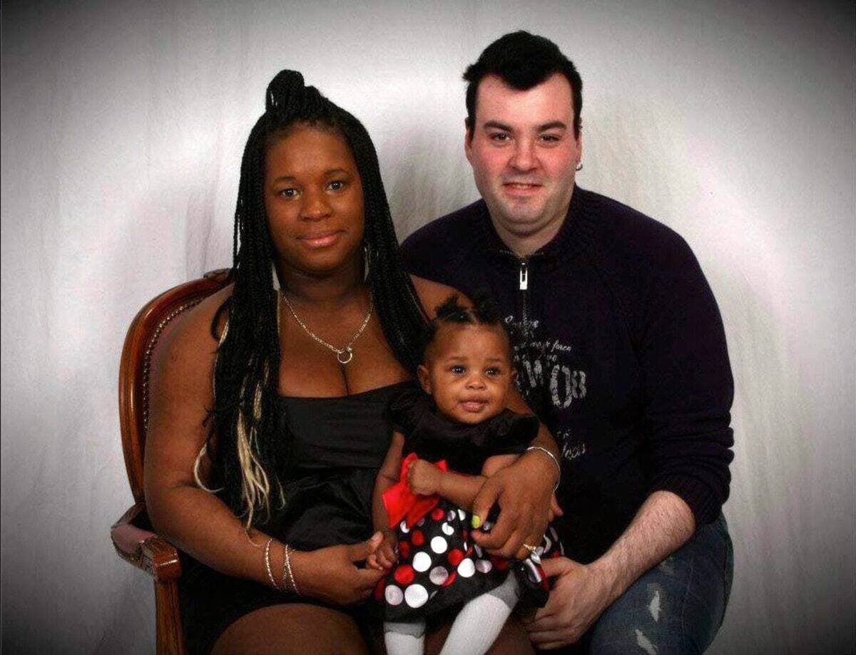 Jimmy Sirois et Marie-Semie Alliance, avec leur fille Millianna. Archives
