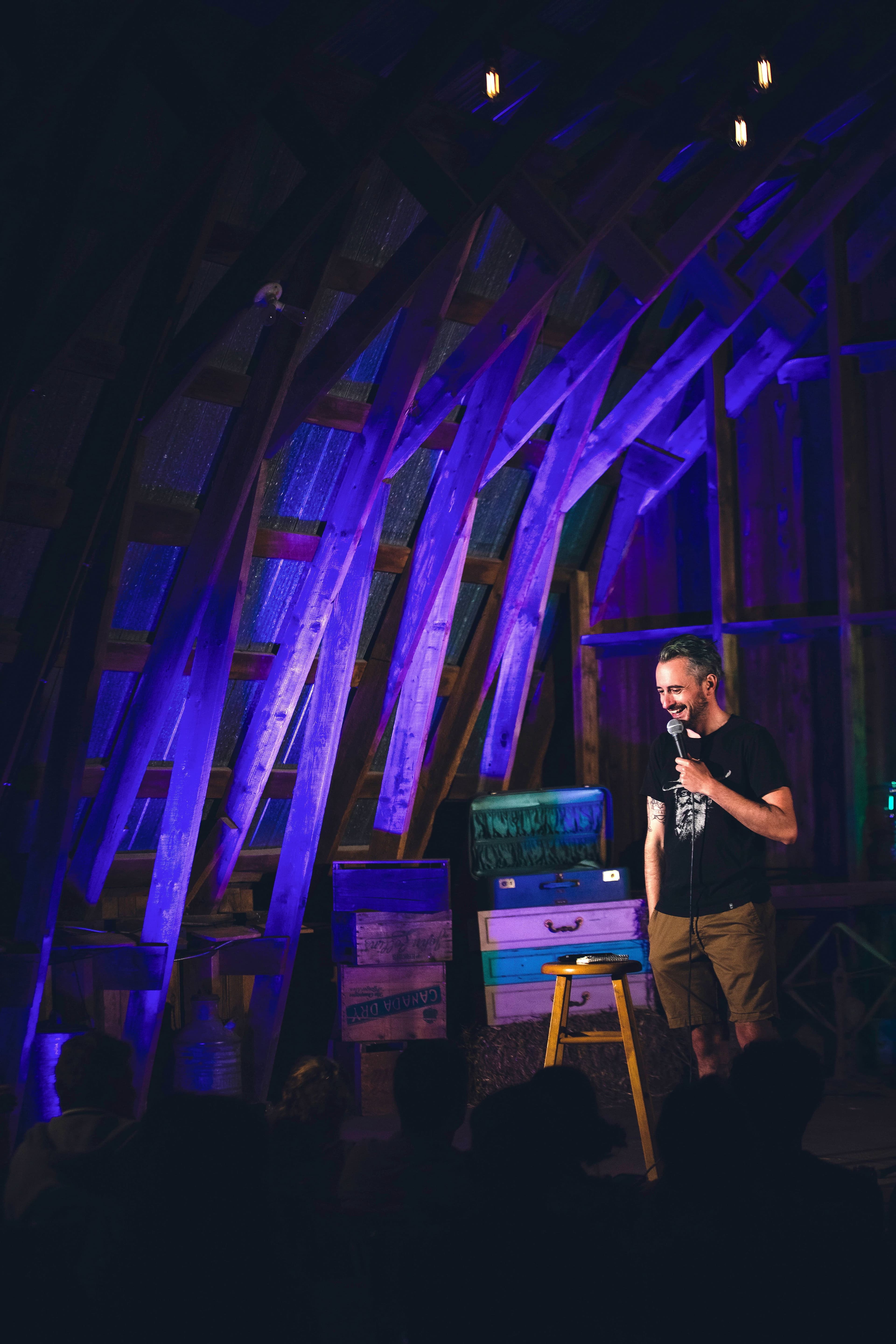 Joe Guérin à la Ferme Kerr.