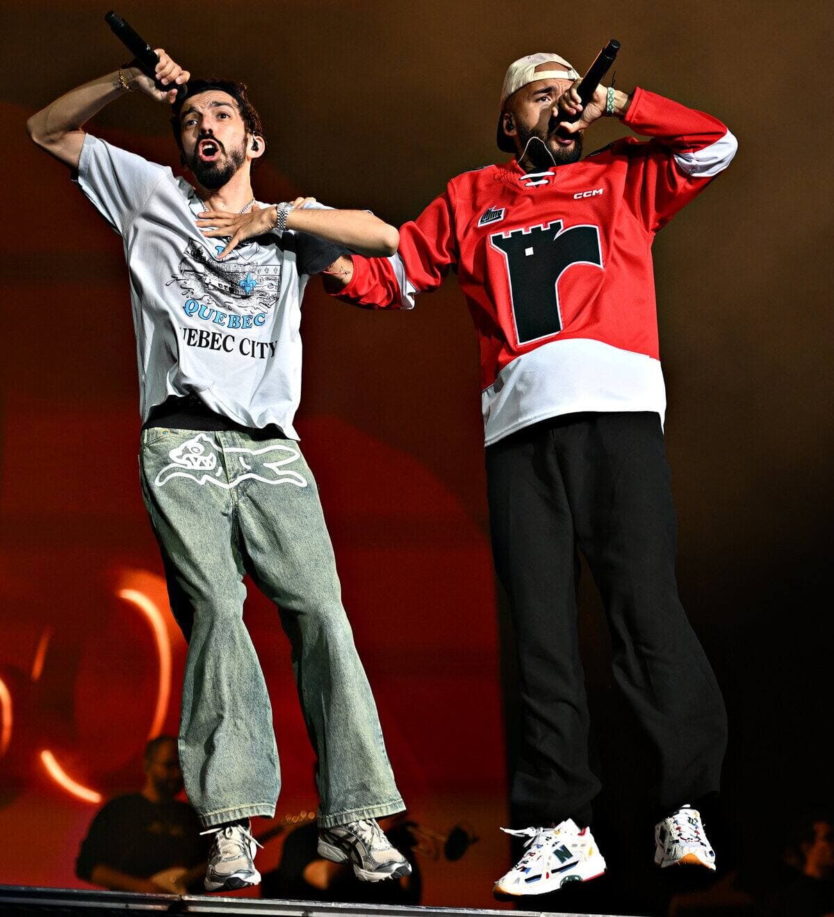 Bigflo & Oli sur les plaines d'Abraham le 8 juillet 2025.