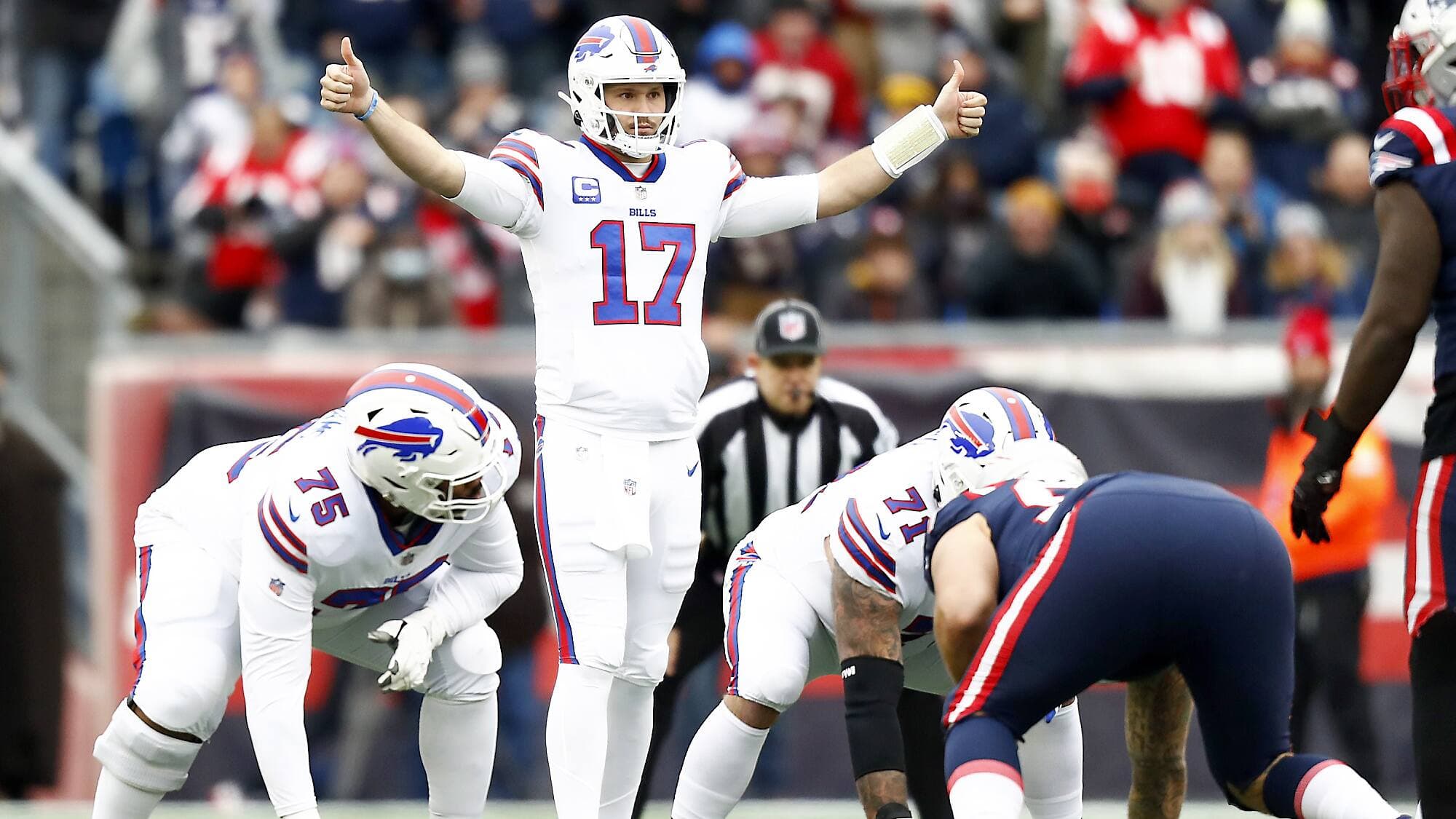 Josh Allen a mené les Bills à la victoire avec une performance sans bavure, dimanche, contre les Patriots, à Foxborough.