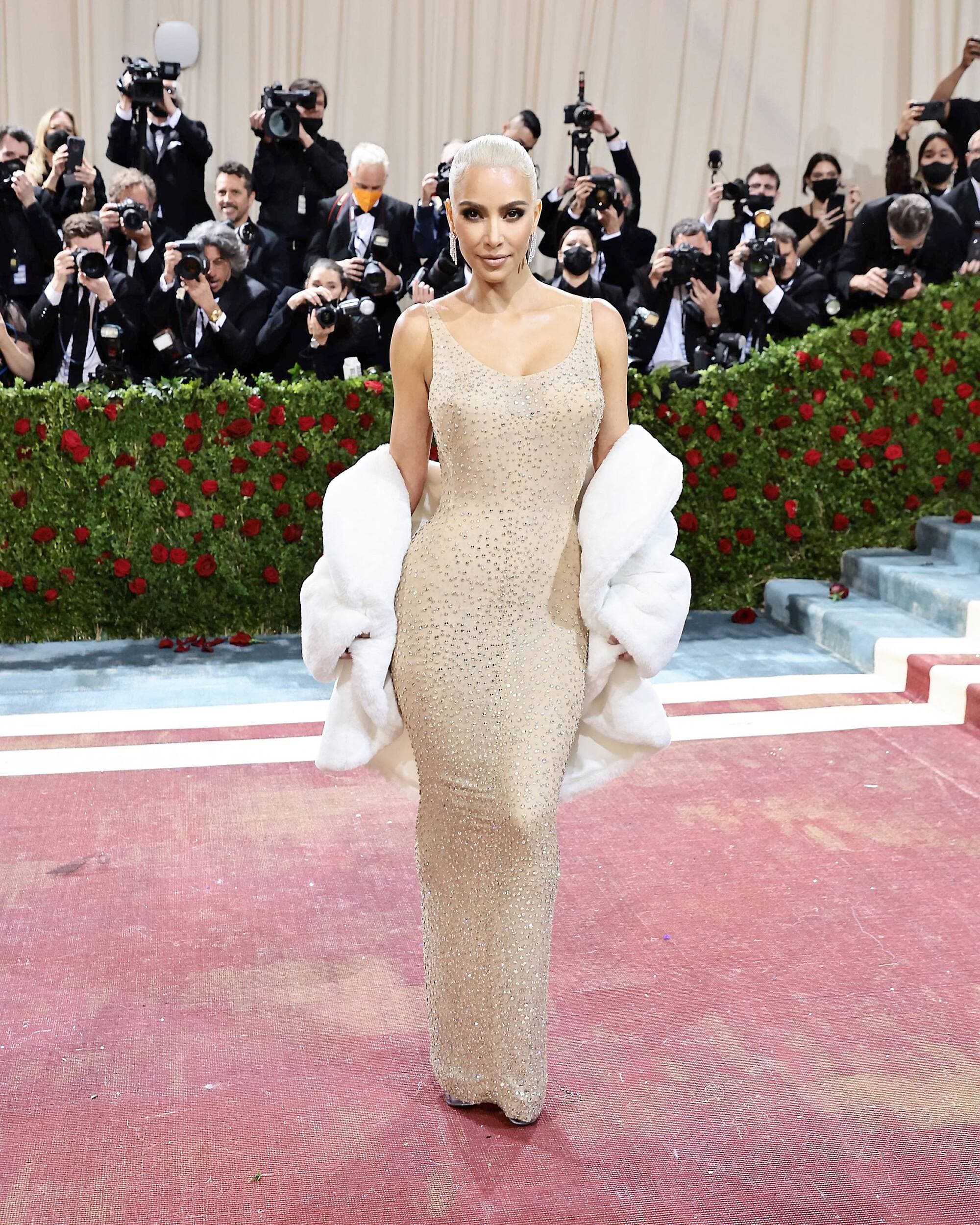 Kim Kardashian lors du plus récent Met Gala.