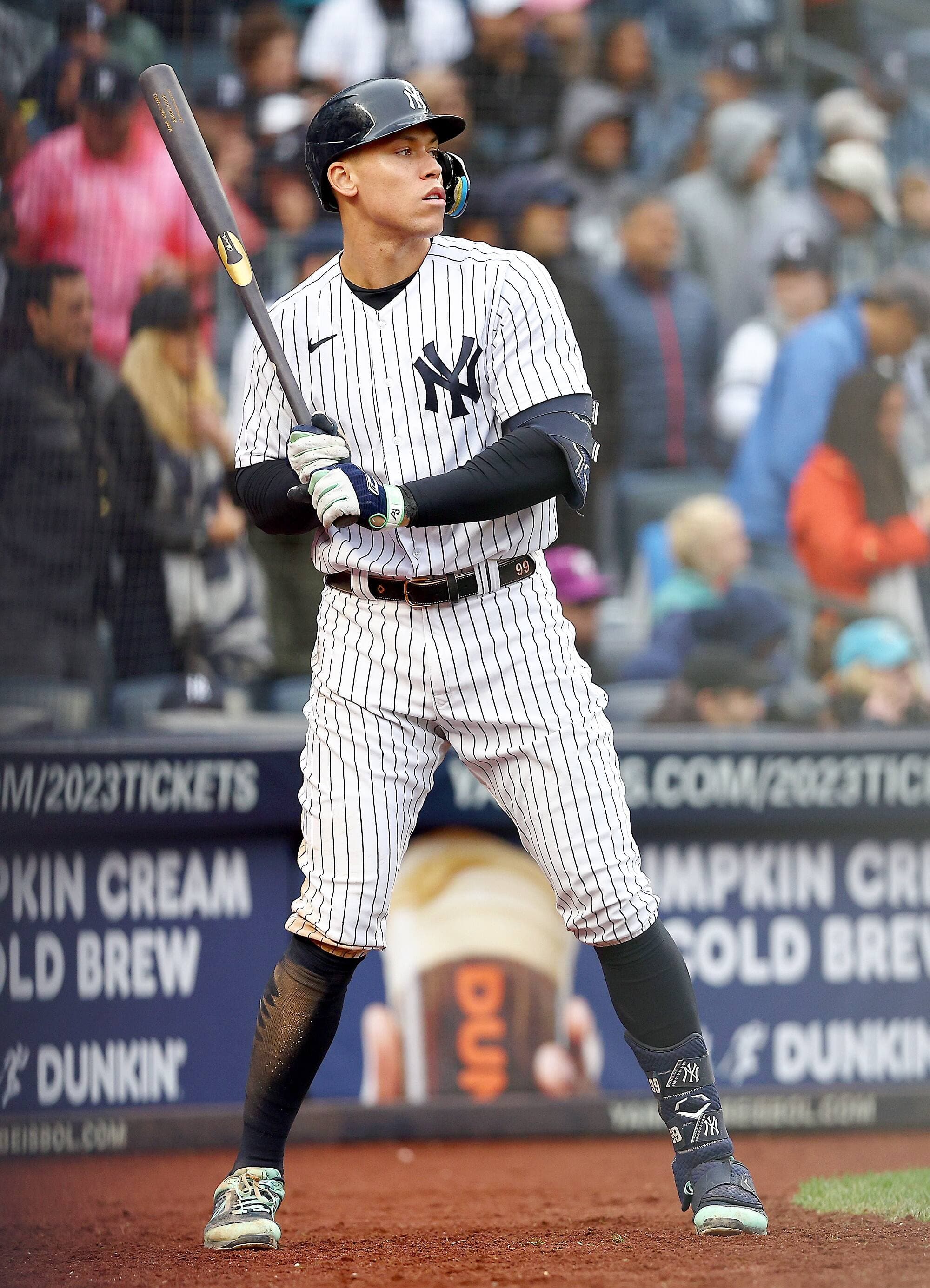 Aaron Judge lors du match des Yankees à New York, dimanche.