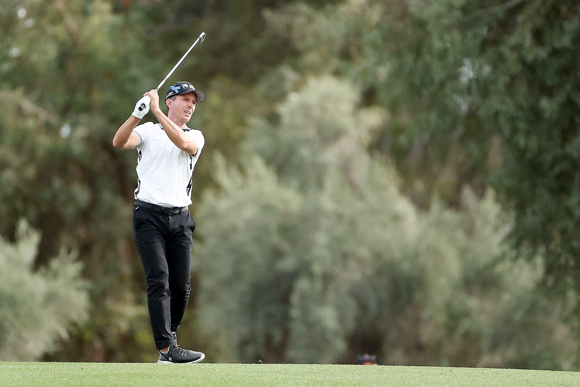 Mike Weir en action lors d’un tournoi à Tucson, en Arizona, au début mars.