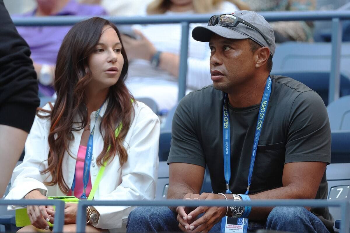 Erica Herman et Tiger Woods, photographiés en août 2022.