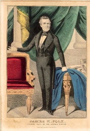 James K. Polk en 1844.