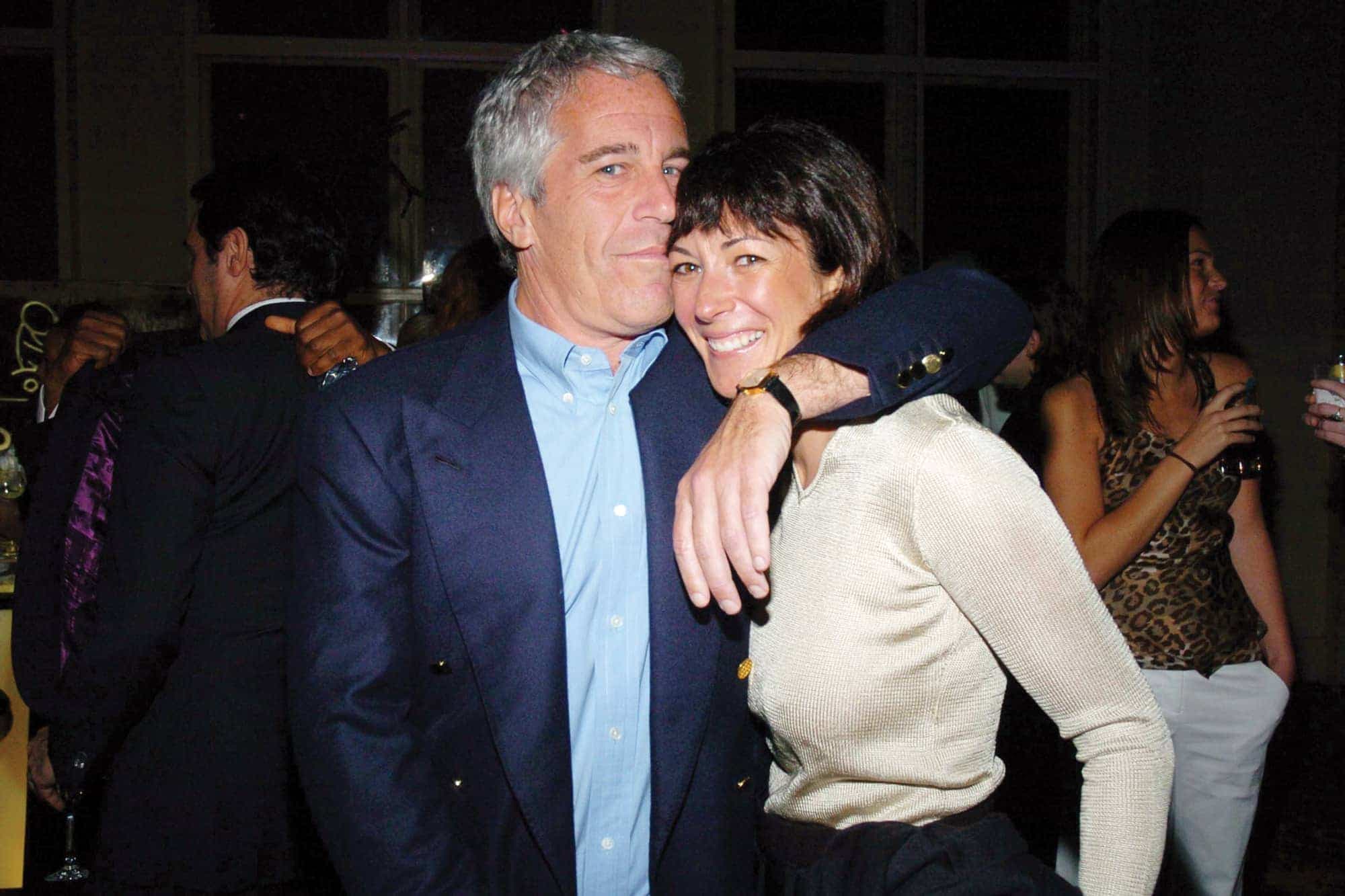 Avec Ghislaine Maxwell.