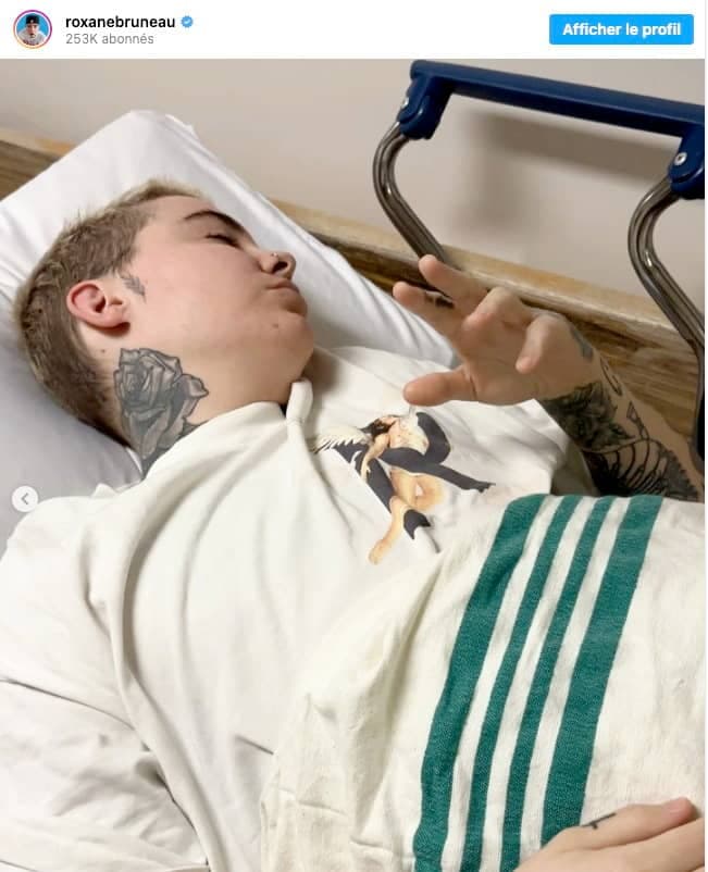 Roxane Bruneau a été hospitalisée dans la nuit du 15 au 16 mars 2025.