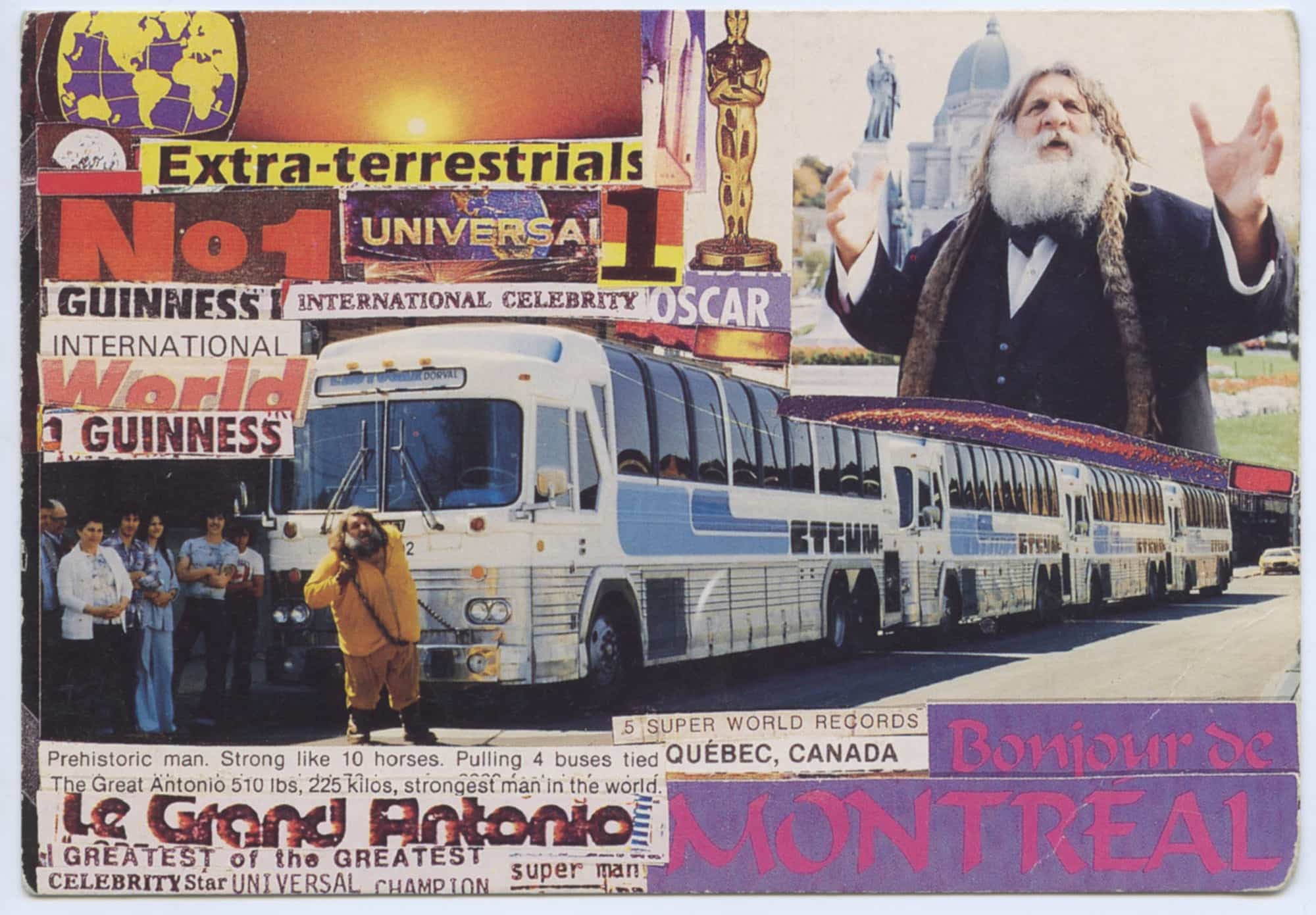 Carte postale du Grand Antonio (photomontage)