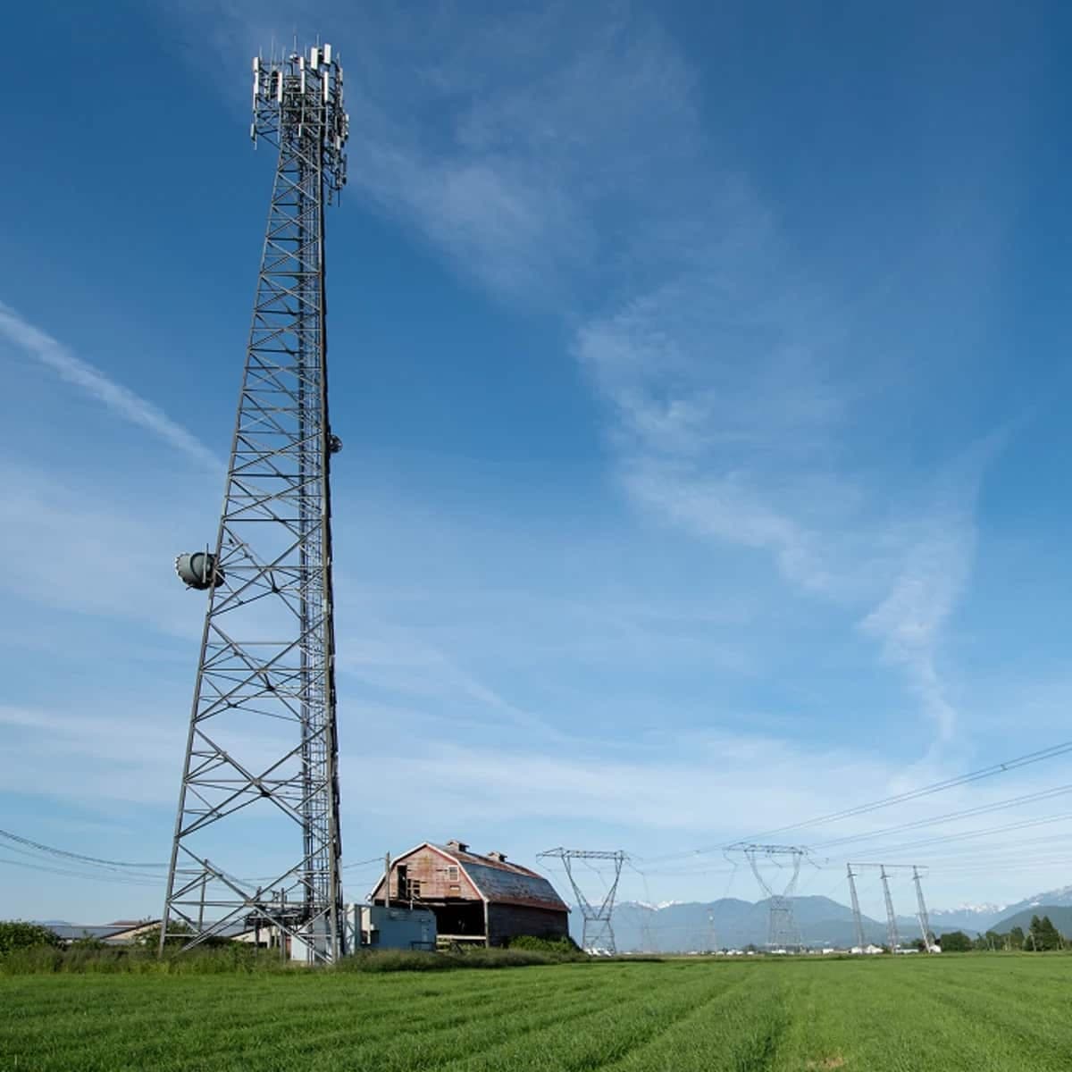Une tour cellulaire en Colombie-Britannique.