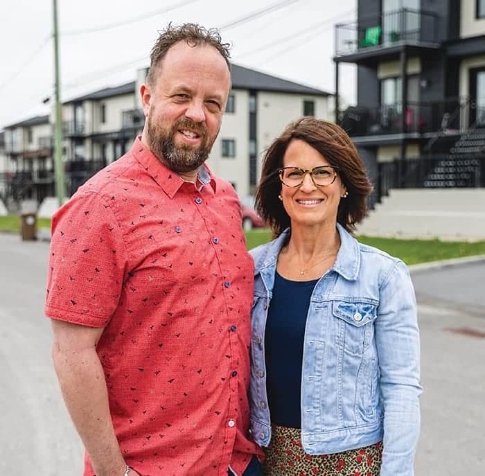 Portrait de Christian Landry et Luce Sylvain, à la tête de la compagnie Immeubles CL à Rivière-du-Loup. M. Landry a été condamné à verser 17 000$ à sa nièce et son ex-conjoint après avoir tenté de les évincer de leur logement.