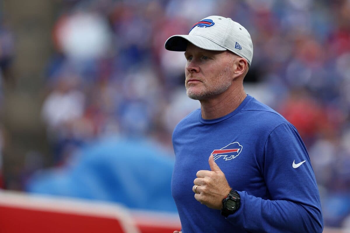 Sean McDermott, entraîneur-chef avec les Bills de Buffalo