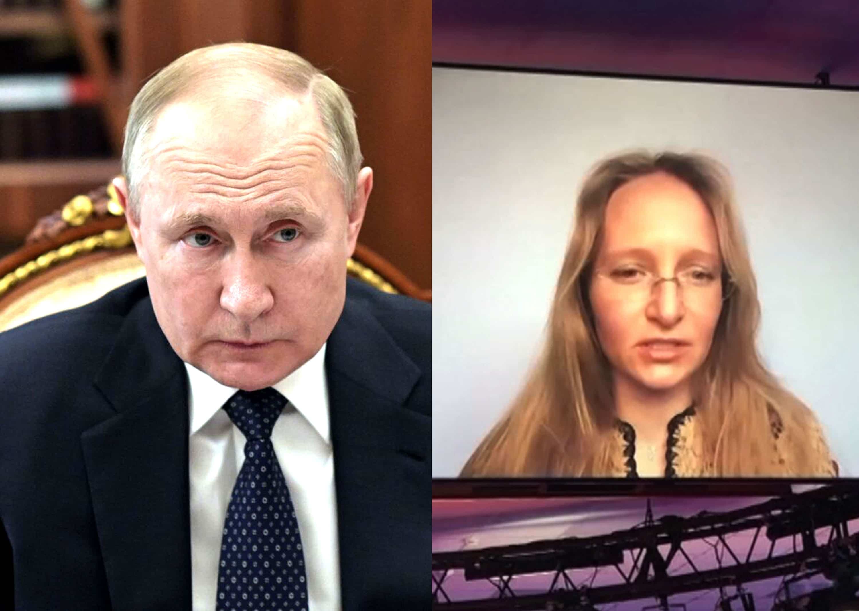 Poutine et sa fille Katerina Tikhonova.