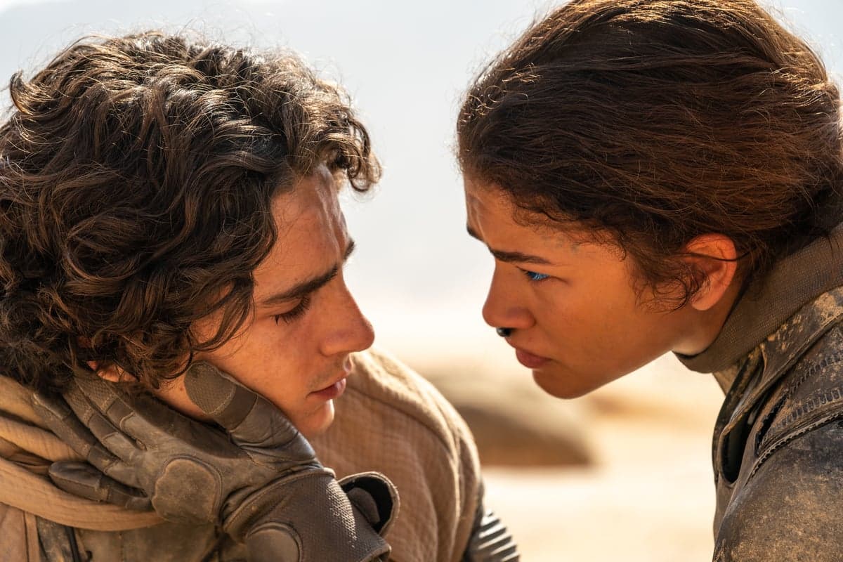 Timothée Chalamet et Zendaya dans «Dune: deuxième partie».