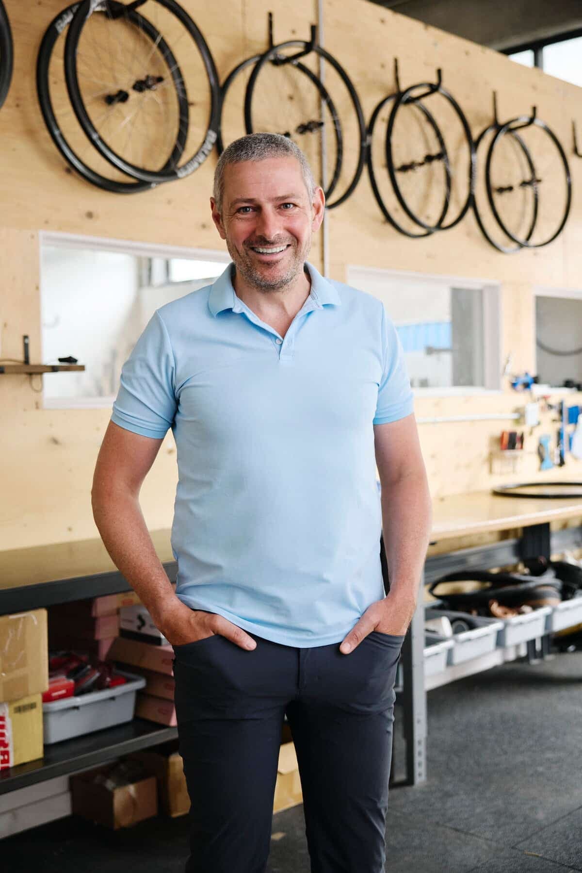 Le fondateur de Vélos Baumier, Benjamin du Haÿs.