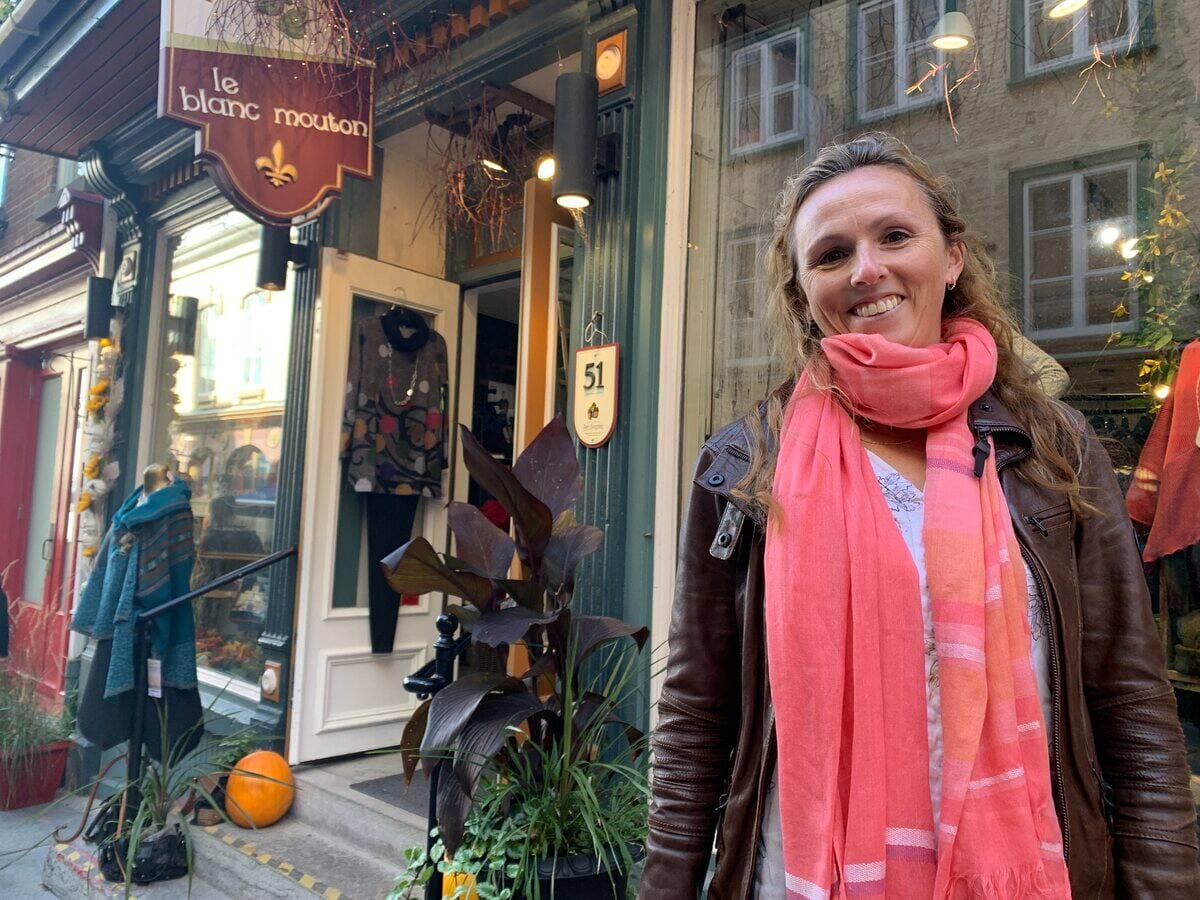 Marie-Pier Vincent, propriétaire de la boutique Blanc Mouton