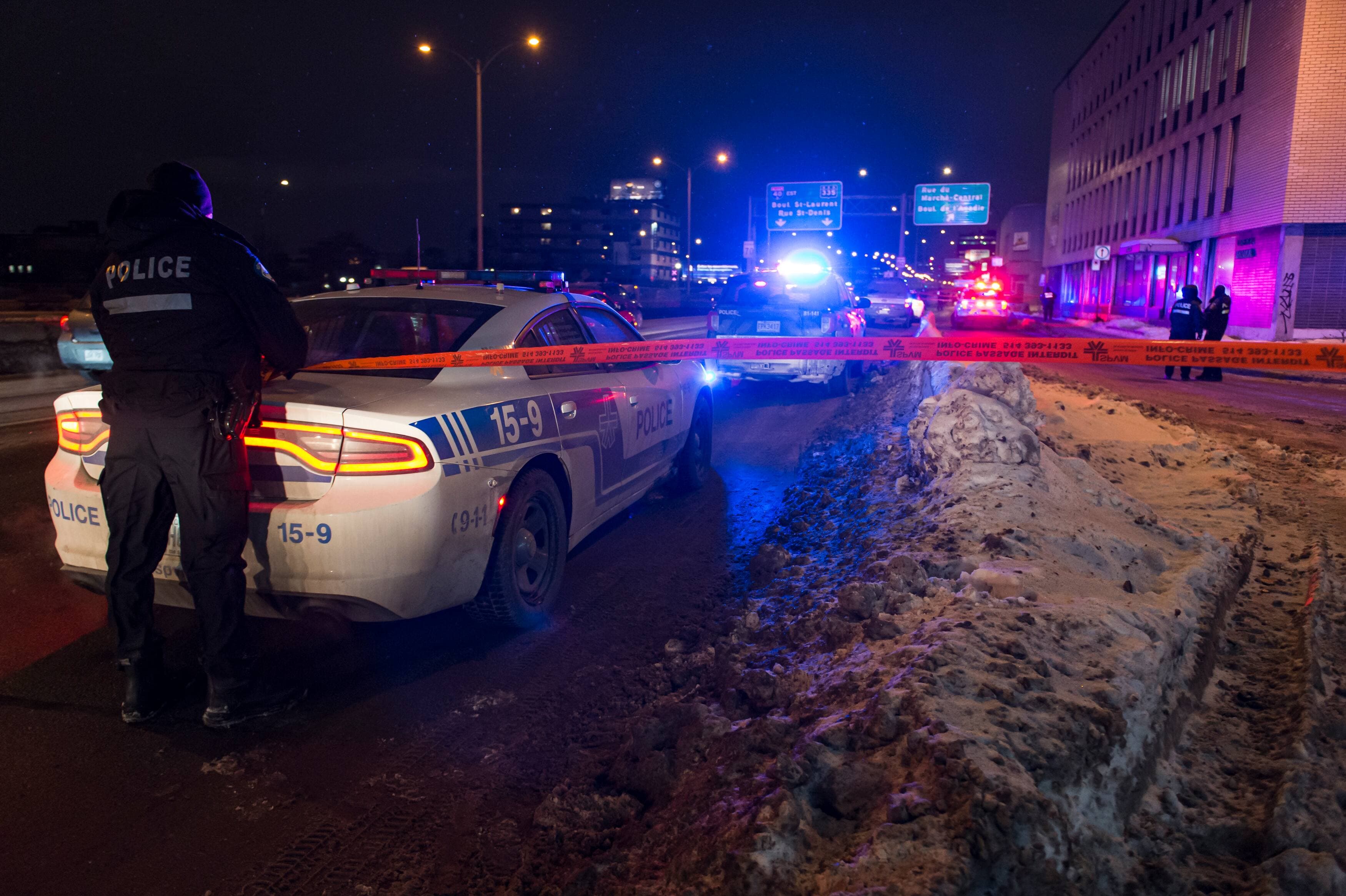 Le policier Sanjay Vig a été blessé par balle dans le quartier Parc-Extension, à Montréal, le 28 janvier 2021.